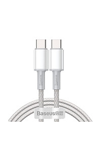 Cáp sạc nhanh siêu bền C to C Baseus High Density Braided PD 100W (5A/20V, E-marker Chip, Type C to Type C Fast Charging)