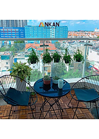 Combo 9 Ván Sàn Gỗ Tự Nhiên Màu Nâu Vàng, Vỉ Gỗ Lót Sàn Ban Công, Sân Vườn, Hồ Bơi, Phòng Spa, Siêu Bền, Chịu Nước Tốt, Chống Trơn Trượt, Tiêu Chuẩn Xuất Khẩu