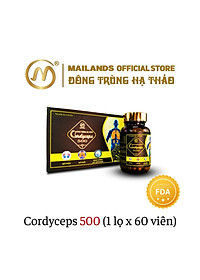 Đông Trùng Hạ Thảo Mailands Cordyceps 500 (60 viên)