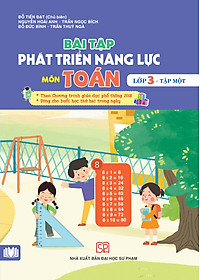 Combo 4 cuốn bài tập phát triển năng lực môn Toán, Tiếng Viêt lớp 3 (2 tập) - theo chương trình GDPT 2018 