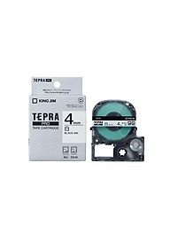 Băng mực in nhãn Tepra cỡ 4mm dùng cho máy TEPRA PRO SR-R170V / SR530 / SR970 – HÀNG CHÍNH HÃNG
