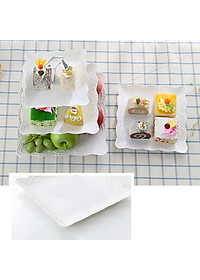 Khay Đựng Bánh Kẹo, Hoa Quả 3 Tầng Hình Vuông