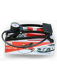 Dụng cụ bơm hơi bánh xe đạp chân đa năng mini dùng cho xe đạp, xe máy 