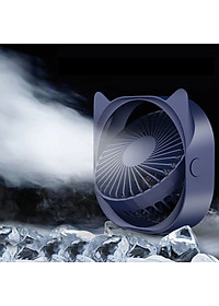 Quạt sạc usb mini để bàn xoay 120 độ - Hàng chính hãng