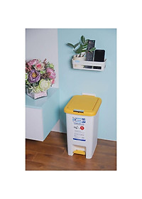 Thùng Rác Nhựa Cao Cấp Đạp Chân Nắp Đậy Chữ Nhật Inochi 10L