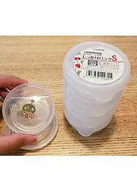 Bộ 04 hộp chia thức ăn dặm cho bé Nakaya 70ml nhựa PP cao cấp an toàn cho bé - made in Japan