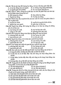 Sách Câu Hỏi Trắc Nghiệm Khách Quan Giáo Dục Công Dân Lớp 11