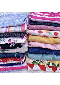 Váy đầm bé gái tay ngắn thun cotton co giãn giao nhiều hoạ tiết khác nhau cho khách MamLa