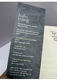 QUÁN BAR TRONG BỤNG CÁ VOI – Hiền Trang – Nhã Nam – NXB Văn học