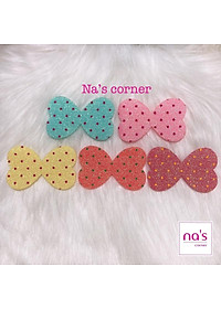 Bộ 2 miếng dán tóc dán mái tự dính nhũ kim tuyến vintage, size nhỏ giúp cố định tóc cho trang điểm, đắp mặt nạ tiện lợi