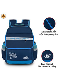 Balo học sinh tiểu học TN Bags – Balo đi học cấp 1 siêu nhẹ, trượt nước, nhiều ngăn cao cấp cho bé năng động TN.B3014