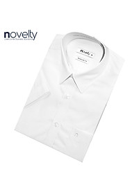 Áo sơ mi nam ngắn tay trắng Regular fit NSMMMWNTCR220127N