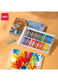 Bút Sáp Dầu Chuyên Nghiệp Deli - Hộp Giấy - 24/36 Màu - 72087 / 72088