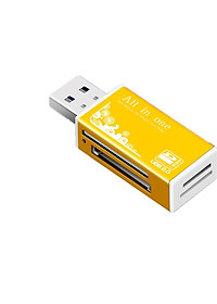Đầu Đọc Thẻ All In One 4 Trong 1 Tiện Lợi Hình Chữ Nhật