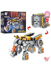 Đồ chơi lắp ráp xếp hình Qman 41224 và Qman 41219 – Robot mãnh thú biến hình Cube of Mechanical Beasts