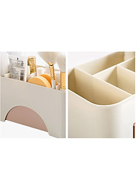 Kệ đựng mỹ phẩm mini đẻ bàn bằng nhựa – Giao màu ngẫu nhiên