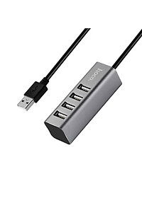 Bộ Hub Chia Cổng USB Hoco HB1 - Chia 1 Thành 4 Cổng USB Cho Macbook, Dell, Máy Tính Window, Linux,... Hàng Chính Hãng