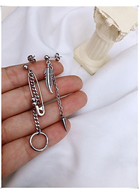 Khuyên tai nam nữ xích dài Hàn Quốc cực cool 1 ĐÔI