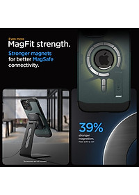 Ốp lưng dành cho iPhone 15 Pro Max Spigen Tough Armor MagFit - Hàng Chính Hãng