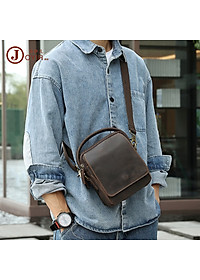 Túi đeo chéo nam DA BÒ THẬT phong cách mới  - BEE GEE TDCN9197