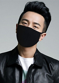 Khẩu trang trơn màu đen, Khẩu trang vải màu đen trơn