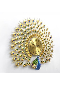 Đồng Hồ Treo Tường Con Chim Công Kim Trôi A25 Nghệ Thuật Cao Cấp Shouse hiện đại 3D kích cỡ lớn đẹp treo phòng khách