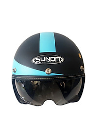 Nón bảo hiểm 3/4 giấu kính Sunda 388 tem