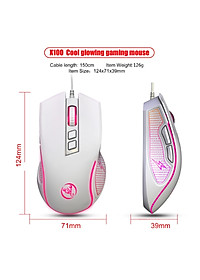 Chuột LED RGB 3600 DPI Gaming Mouse HXSJ X100 - hàng nhập khẩu