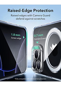 Ốp Lưng cho iPhone 16 Pro / iPhone 16 Pro Max ESR Zero Clear Case HaloLock - Hàng Chính Hãng