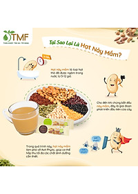 Bột ngũ cốc nảy mầm Tami ít ngọt 900g hộp 50 gói TÂM MINH FOODS