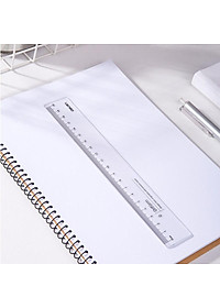 Thước kẻ 20cm cao cấp Oriform Deli - trong suốt 79752