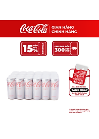 Lốc 24 Lon Nước Giải Khát Không Đường Coca-Cola Light Lon 320ml/Lon Coca-Cola Official Store Sale 25.10_TK