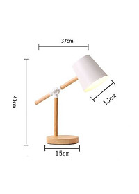 Đèn bàn trang trí phòng KASADIN thân gỗ độc đáo