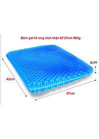 Đệm Ngồi 3D Silicon 2 Lớp Tổ Ong Lót Ghế Thoáng Khí Chống Đau Mỏi Lưng Amalife 