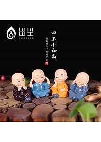 Tượng chú tiểu " 4 không " phong thủy