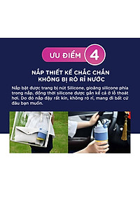 Ly Thủy Tinh Có Nắp Coffee Cup Luminarc Blue 500ML - V2209