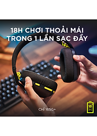 Tai nghe game không dây Bluetooth và Lighspeed Logitech G435 – Mic ảo tích hợp, nhẹ, tương thích PC, Điện thoại, PS4, PS5 -Hàng chính hãng