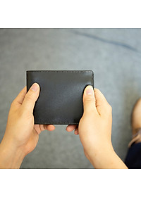 Ví nam, bóp nam da bò sáp Bụi Leather V108 - Bảo hành 12 tháng