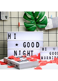 Hộp đèn led gắn chữ cái trang trí size A4 cực đáng yêu