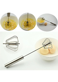 Dụng Cụ Đánh Trứng Cầm Tay Dạng Ấn Trục Xoay Tự Động - Chất Liệu Thép Không Gỉ 304 Cao Cấp - Chính Hãng MINIIN