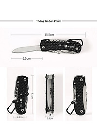 Móc khóa đa năng KH5011KD  CAO CẤP 13IN1 - Giao ngẫu nhiên