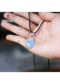 Mặt dây chuyền hồ ly 9 đuôi aquamarine mệnh thủy, mộc - Ngọc Quý Gemstones