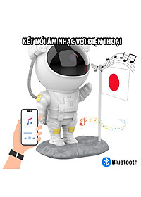 Đèn Chiếu Sao Nhà Du Hành CYKE Astronaut Có Kết Nối Bluetooth Chơi Nhạc Với Loa, Chiếu Trần Nhà Trang Trí, Chiếu Tường Decor, Có Điều Khiển Cầm Tay Tiện Lợi, Lắc Đầu Thông Minh Tùy Ý, Tặng Kèm Củ Sạc 10W