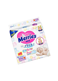Tã/bỉm dán Merries size NB - 90 + 6 miếng (Cho bé dưới 5kg)