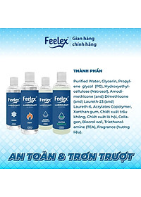 Gel bôi trơn Feelex Lubricant mát lạnh, ấm nóng, siêu trơn - Lọ 250ml