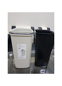 Thùng rác nắp lật Hiro 15L (Kèm ruột) - Chính hãng INOCHI