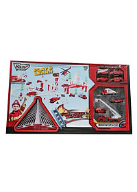 Bộ Đồ Chơi VECTO Lắp Ráp Đường Ray Và Xe Chạy Pin - Set Cứu Hỏa VT55710A