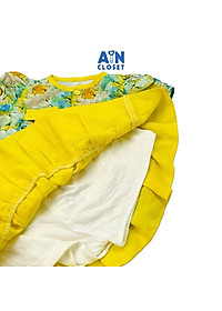 Bộ quần áo váy ngắn bé gái họa tiết Hoa 3D vàng cotton - AICDBG5TMJQ7 - AIN Closet