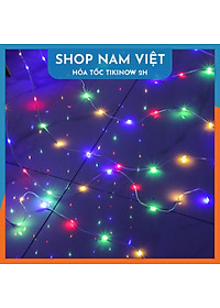 Dây Led Rèm Hạt Gạo Chống Nước, Hiệu Ứng Thác Nước, Trang Trí Ngoài Trời