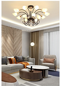 Đèn chùm ASHEN kiểu dáng hiện đại trang trí nội thất sang trọng.